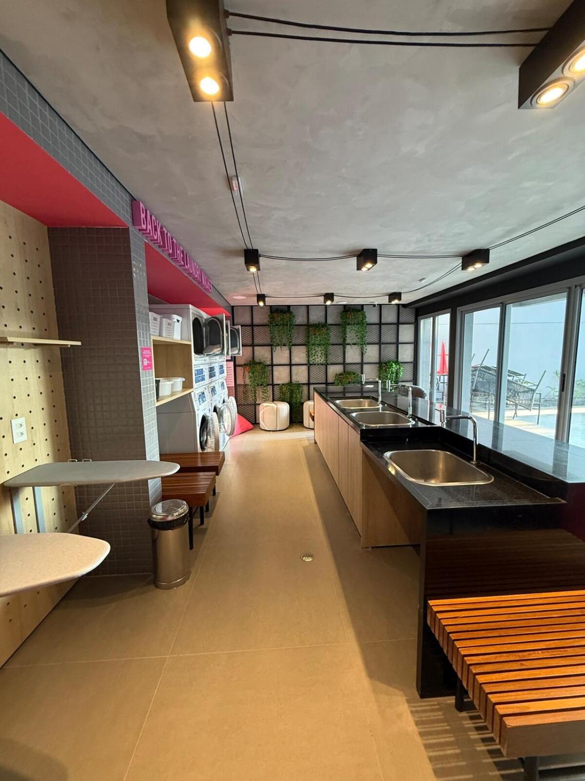 Apartamento Com Estacao De Trabalho E Vista Proximo A Faria Lima E Congonhas Сан-Паулу Екстер'єр фото