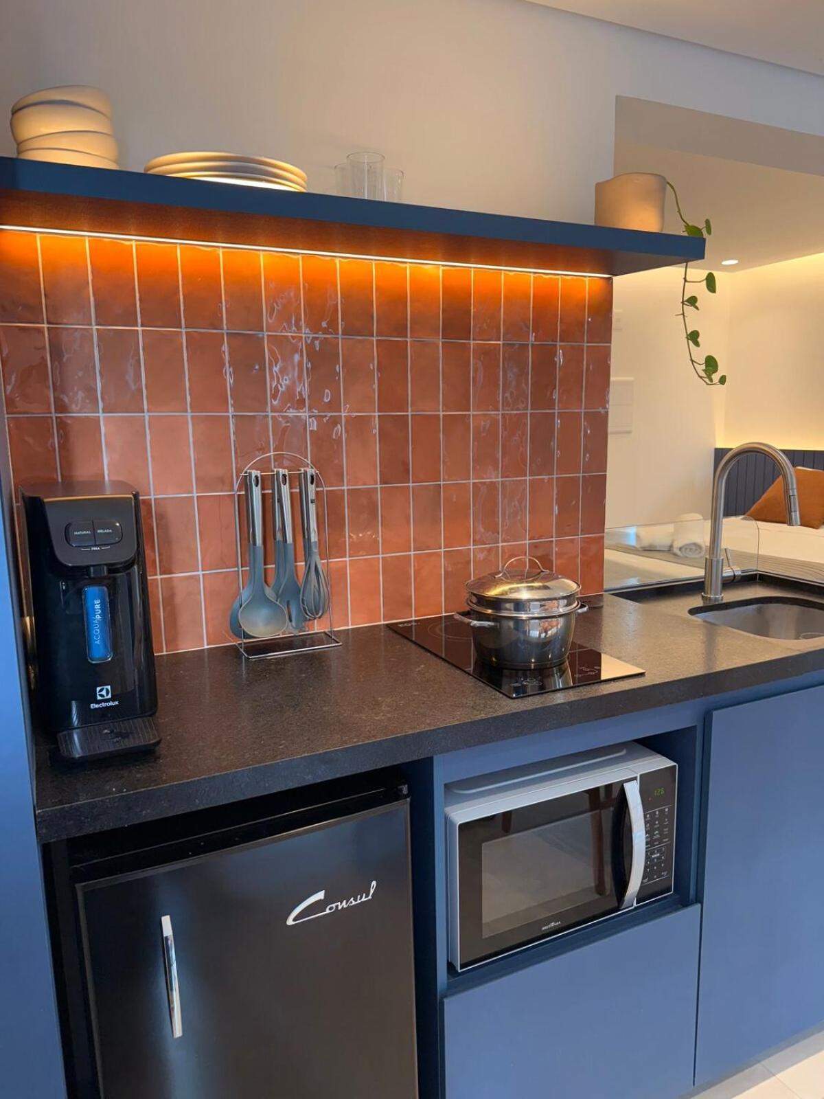 Apartamento Com Estacao De Trabalho E Vista Proximo A Faria Lima E Congonhas Сан-Паулу Екстер'єр фото
